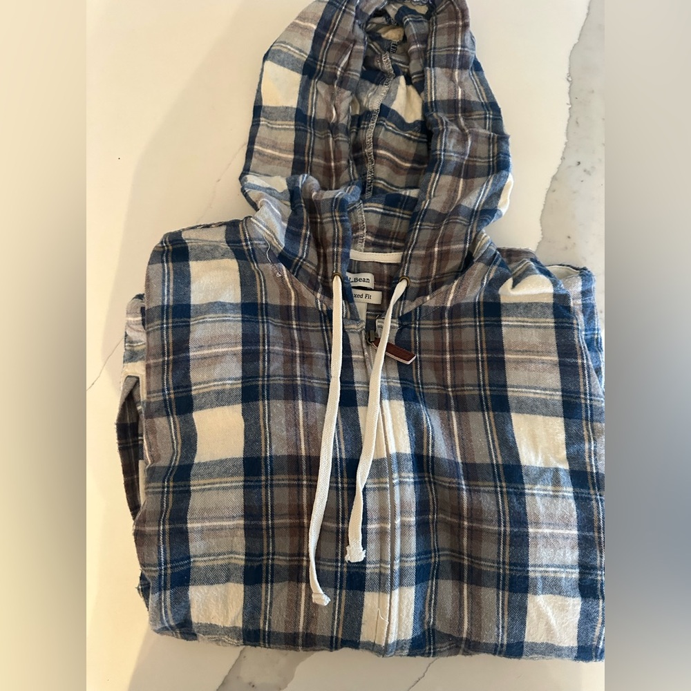 L.L. Bean Relaxed Fit Plaid Jacket